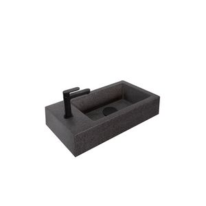 Wastafel RE1 Recycle "mosselschelpen" 40x22cm 1 waskom met kraangat (los besteld)