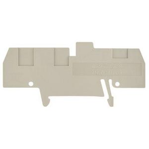 Afsluit- eindplaat d.beige h:82.5mm b:2.5mm V-0 VVE=50