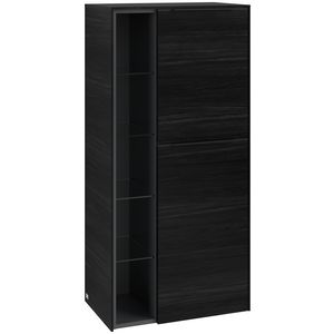 Middenkast SUBWAY 3.0 574x1200x362mm Black Oak C59901AB greep Volcano Black