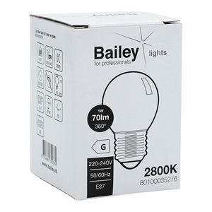 LED-lamp G45 party E27 1W 70lm 828