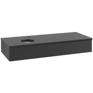 Wastafelonderkast Antao 1200x190x500mm Black Matt Lacquer K11150PD