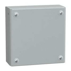 IndustriEle doos Volle deur 200x200x80mm IP66 IK10 Metaal -