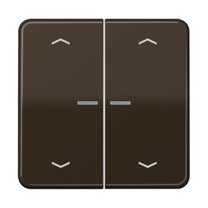 Stuurafdekking CD 2voudig bruin pijl HOME