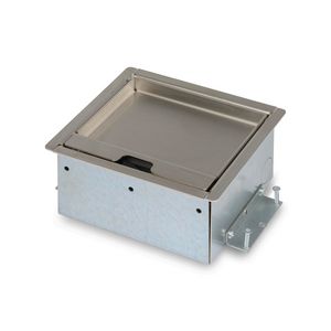 SERVICEBOX 3.0 2x 230V RA RVS deksel 15mm inleg oplegrand