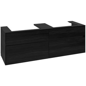 Wastafelonderkast Collaro 1600x548x500mm Black Oak C02400AB