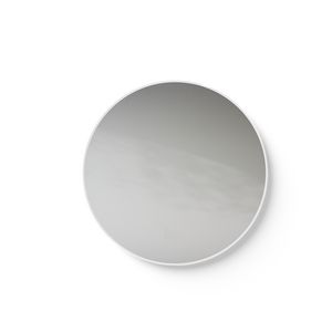 Spiegel White Line Round mat wit frame Ø500mm