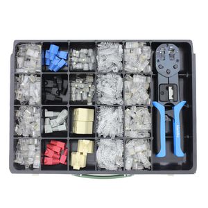 Assortiment met modulaire RJ12&RJ45EZ tules adapters incl