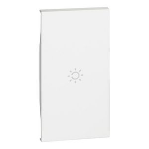 Toets + lichtsymbool wit 2 modulen LivingNow