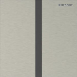 Urinoirsturing batterijvoeding type 40 SQUARE Nikkel geborsteld easy-to-clean