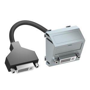 Draagplaat DVI met kabel connector-connector 45x45mm 6104772