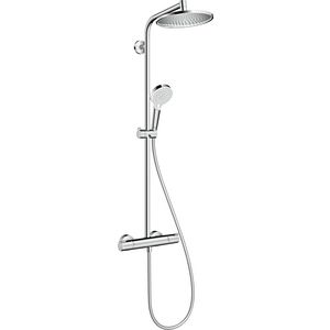 Crometta S240 1 straalsoort Showerpipe chroom EcoSmart 9l/min.