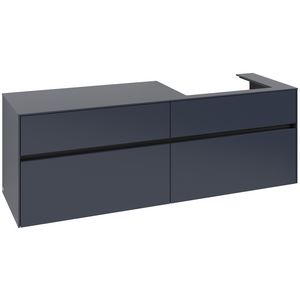 Wastafelonderkast Collaro 1600x548x500mm Marine Blue C023B0VQ