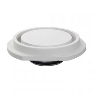 Rond toe-/afvoerventiel instucbaar zonder frame Ø100mm