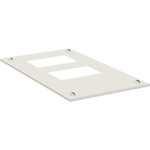Dakplaat t.b.v 2x TZ kabelinvoerpl. BxD 360x625mm