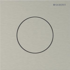 Urinoirsturing pneumatisch type 40 ROUND Nikkel geborsteld easy-to-clean