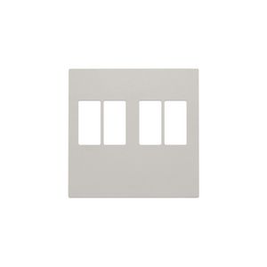 Afwerkingsset 2-voudige luidsprekeraansl. light grey