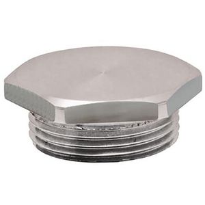Plug zeshoekig+O-ring RVS M12 metaalkeur