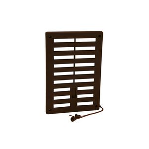 Afsluitbaar ventilatierooster 150x220mm bruin