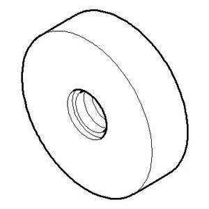 Rozet 40x11mm Champagne (22kt Goud)