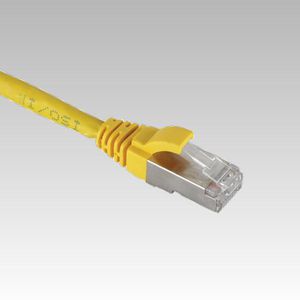 netwerkkabel / patchkabel CAT6 Shielded S/FTP PVC mol. geel 0.5mtr.