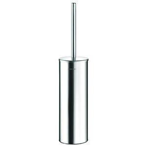 Toiletborsteouder staand model met deksel RVS mat gepol.