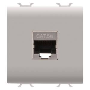 RJ45 SOCKET-CATEGORY 5e-FTP-2 MODULES-NATURAL SATIN