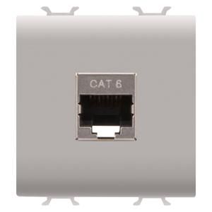 RJ45 SOCKET-CATEGORY 6-FTP-2 MODULES-NATURAL SATIN B