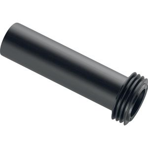 Spoelbochtverlenging met manchet: d=45mm L=40cm zwart