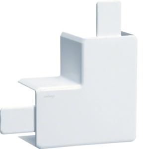 Vlakke hoek voor goot 20x35/36mm LF verkeerswit