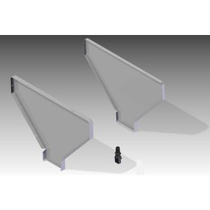 Assemblage set (eindplaten) tbv. luchtgordijn ACM