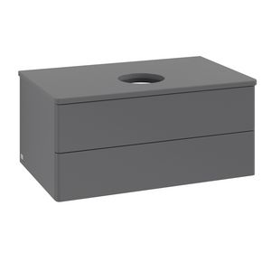 Wastafelonderkast Antao 800x360x500mm Antr. Matt Lacquer K19010GK