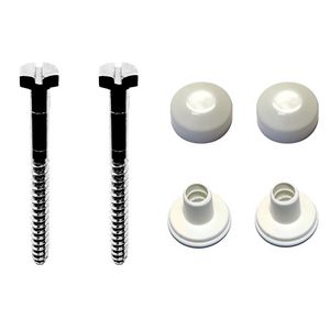 WC-set Behoe 2F 6x70 6K rvs Wit en Chroom VVE=100