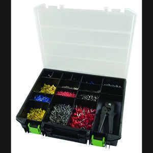 Assortimentdoos adereindhulzen kleurserie DIN II met tang