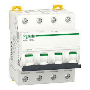 Installatieautomaat 4-polig In= 10A B-karakteristiek iC60H