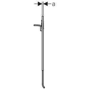 Design afdekplaat v. AquaClean closetzitting wit glas