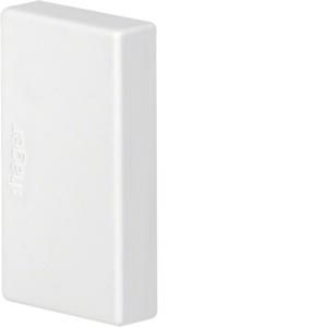 Eindplaat voor goot 20x35/36mm LF verkeerswit