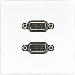 Afdekking alpin wit voor 2xVGA LS990 VVE=10