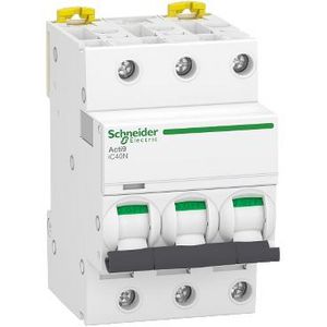 Installatieautomaat 3-polig 10A C-karakteristiek 6000 Acti9 iC40N