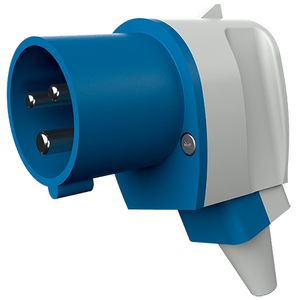 Haakse contactstop 16A 3-polig  6H 230V IP44
