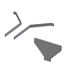 Verticale montage set tbv. luchtgordijn