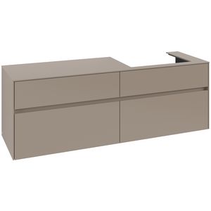 Wastafelonderkast Collaro 1600x548x500mm Taupe C02300VM