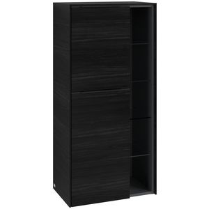 Middenkast SUBWAY 3.0 574x1200x362mm Black Oak C59801AB greep Volcano Black