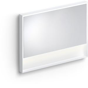 Look at Me spiegel, 110cm, LED-verlichting, IP44, mat wit