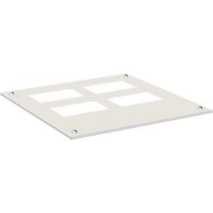 Dakplaat t.b.v 2x TZ kabelinvoerpl. BxD 610x625mm