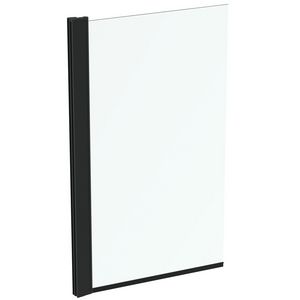 connect 2 badscherm 80cm rechte hoek silk black T9923V3