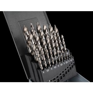 TIP HSS-G spiraalborenset 19-dlg met schroefpunt
