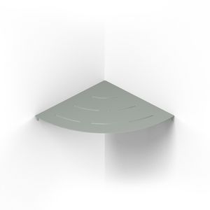 Planchet hoekmodel CORNER SHELF ROUNDED 300mm matt soft green