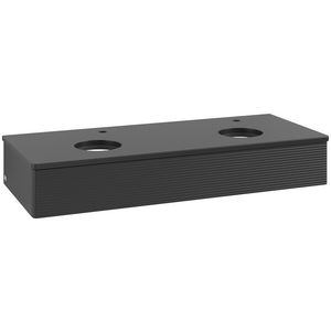 Wastafelonderkast Antao 1200x190x500mm Black Matt Lacquer K13150PD