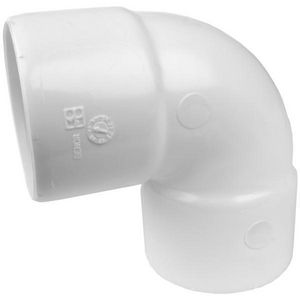 Wadal PVC lijm bocht 88° 32mm wit mof/mof