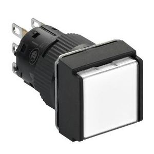 Drukknop Verlicht Verzonken terugv 16mm 24V 1 OC W VVE=5